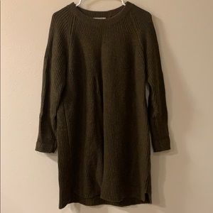 Madewell green sweater dress